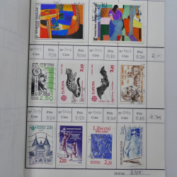 France lot de +2500 timbres 1860-2001 en 16 carnet à choix.