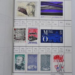 France lot de +2500 timbres 1860-2001 en 16 carnet à choix.