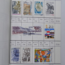France lot de +2500 timbres 1860-2001 en 16 carnet à choix.
