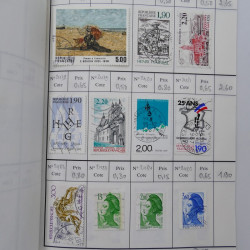 France lot de +2500 timbres 1860-2001 en 16 carnet à choix.