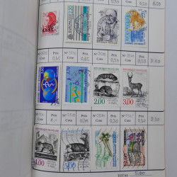 France lot de +2500 timbres 1860-2001 en 16 carnet à choix.
