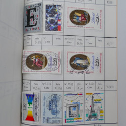 France lot de +2500 timbres 1860-2001 en 16 carnet à choix.