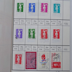 France lot de +2500 timbres 1860-2001 en 16 carnet à choix.
