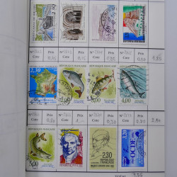 France lot de +2500 timbres 1860-2001 en 16 carnet à choix.