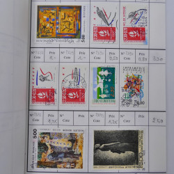 France lot de +2500 timbres 1860-2001 en 16 carnet à choix.