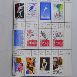 France lot de +2500 timbres 1860-2001 en 16 carnet à choix.