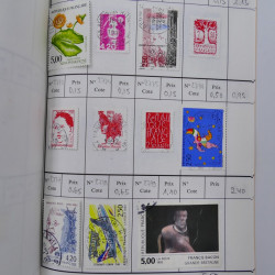 France lot de +2500 timbres 1860-2001 en 16 carnet à choix.