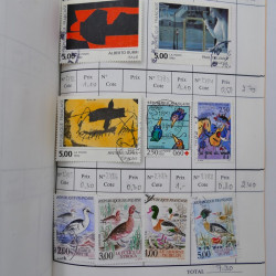 France lot de +2500 timbres 1860-2001 en 16 carnet à choix.