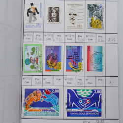 France lot de +2500 timbres 1860-2001 en 16 carnet à choix.