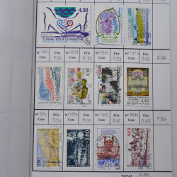 France lot de +2500 timbres 1860-2001 en 16 carnet à choix.