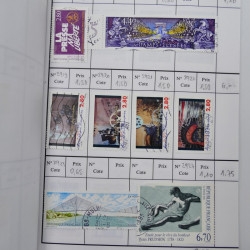 France lot de +2500 timbres 1860-2001 en 16 carnet à choix.
