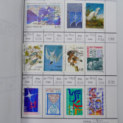France lot de +2500 timbres 1860-2001 en 16 carnet à choix.