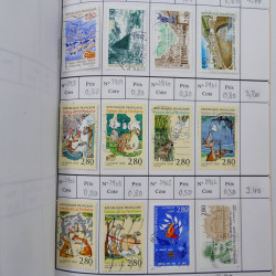 France lot de +2500 timbres 1860-2001 en 16 carnet à choix.