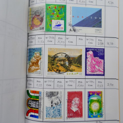 France lot de +2500 timbres 1860-2001 en 16 carnet à choix.
