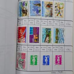 France lot de +2500 timbres 1860-2001 en 16 carnet à choix.