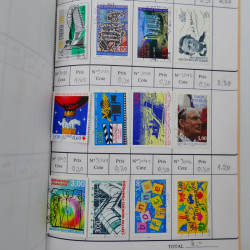 France lot de +2500 timbres 1860-2001 en 16 carnet à choix.