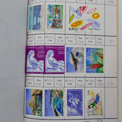France lot de +2500 timbres 1860-2001 en 16 carnet à choix.