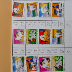 France lot de +2500 timbres 1860-2001 en 16 carnet à choix.