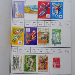 France lot de +2500 timbres 1860-2001 en 16 carnet à choix.