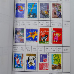 France lot de +2500 timbres 1860-2001 en 16 carnet à choix.