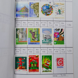 France lot de +2500 timbres 1860-2001 en 16 carnet à choix.