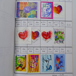 France lot de +2500 timbres 1860-2001 en 16 carnet à choix.