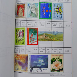 France lot de +2500 timbres 1860-2001 en 16 carnet à choix.
