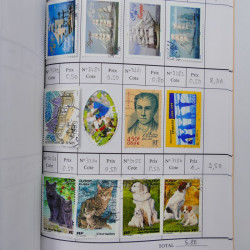 France lot de +2500 timbres 1860-2001 en 16 carnet à choix.