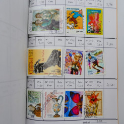 France lot de +2500 timbres 1860-2001 en 16 carnet à choix.
