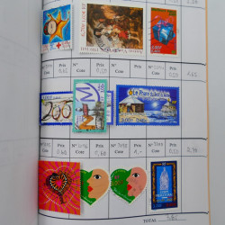 France lot de +2500 timbres 1860-2001 en 16 carnet à choix.