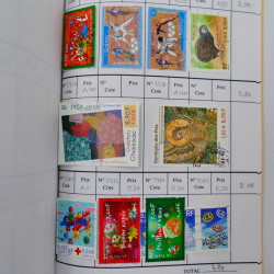 France lot de +2500 timbres 1860-2001 en 16 carnet à choix.