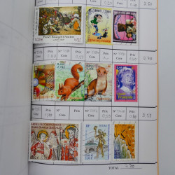 France lot de +2500 timbres 1860-2001 en 16 carnet à choix.
