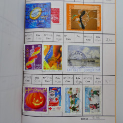 France lot de +2500 timbres 1860-2001 en 16 carnet à choix.