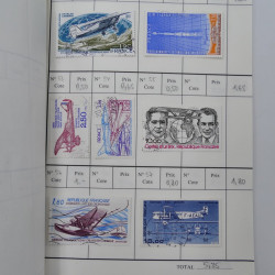 France lot de +2500 timbres 1860-2001 en 16 carnet à choix.