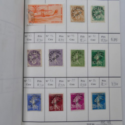France lot de +2500 timbres 1860-2001 en 16 carnet à choix.