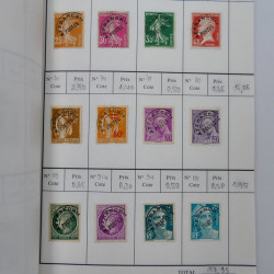 France lot de +2500 timbres 1860-2001 en 16 carnet à choix.