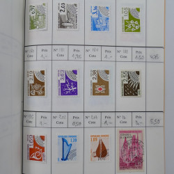 France lot de +2500 timbres 1860-2001 en 16 carnet à choix.