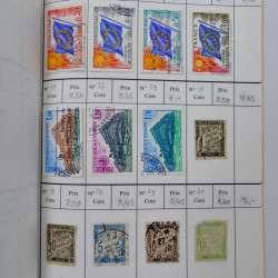 France lot de +2500 timbres 1860-2001 en 16 carnet à choix.