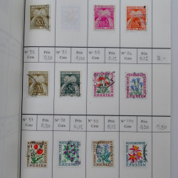 France lot de +2500 timbres 1860-2001 en 16 carnet à choix.