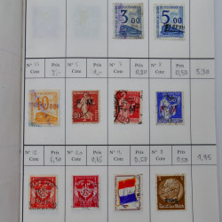 France lot de +2500 timbres 1860-2001 en 16 carnet à choix.