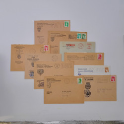 France lots de lettres, entiers du 20ème siècle neufs et oblitérés dans une boite.