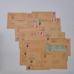 France lots de lettres, entiers du 20ème siècle neufs et oblitérés dans une boite.
