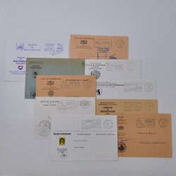 France lots de lettres, entiers du 20ème siècle neufs et oblitérés dans une boite.