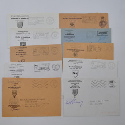 France lots de lettres, entiers du 20ème siècle neufs et oblitérés dans une boite.