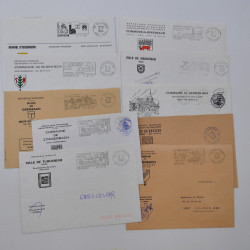 France lots de lettres, entiers du 20ème siècle neufs et oblitérés dans une boite.