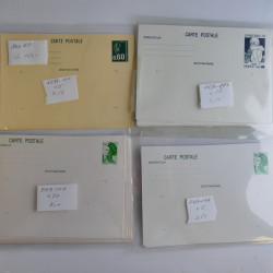 France lots de lettres, entiers du 20ème siècle neufs et oblitérés dans une boite.