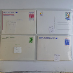 France lots de lettres, entiers du 20ème siècle neufs et oblitérés dans une boite.
