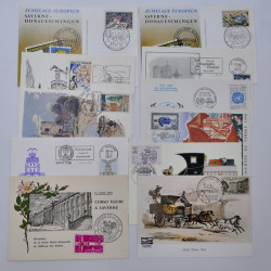 France lots de lettres, entiers du 20ème siècle neufs et oblitérés dans une boite.