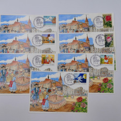 France lots de lettres, entiers du 20ème siècle neufs et oblitérés dans une boite.