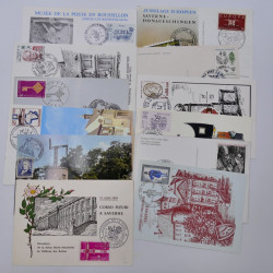 France lots de lettres, entiers du 20ème siècle neufs et oblitérés dans une boite.